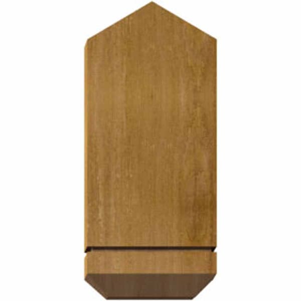 Ekena Millwork Bellingham Rough Sawn Timber Gable Bracket, Western Red Cedar, 36"W x 10"H x 4"D x 6"F, 7/12 Pitch GBW036X10X0406BEL00RWR - main